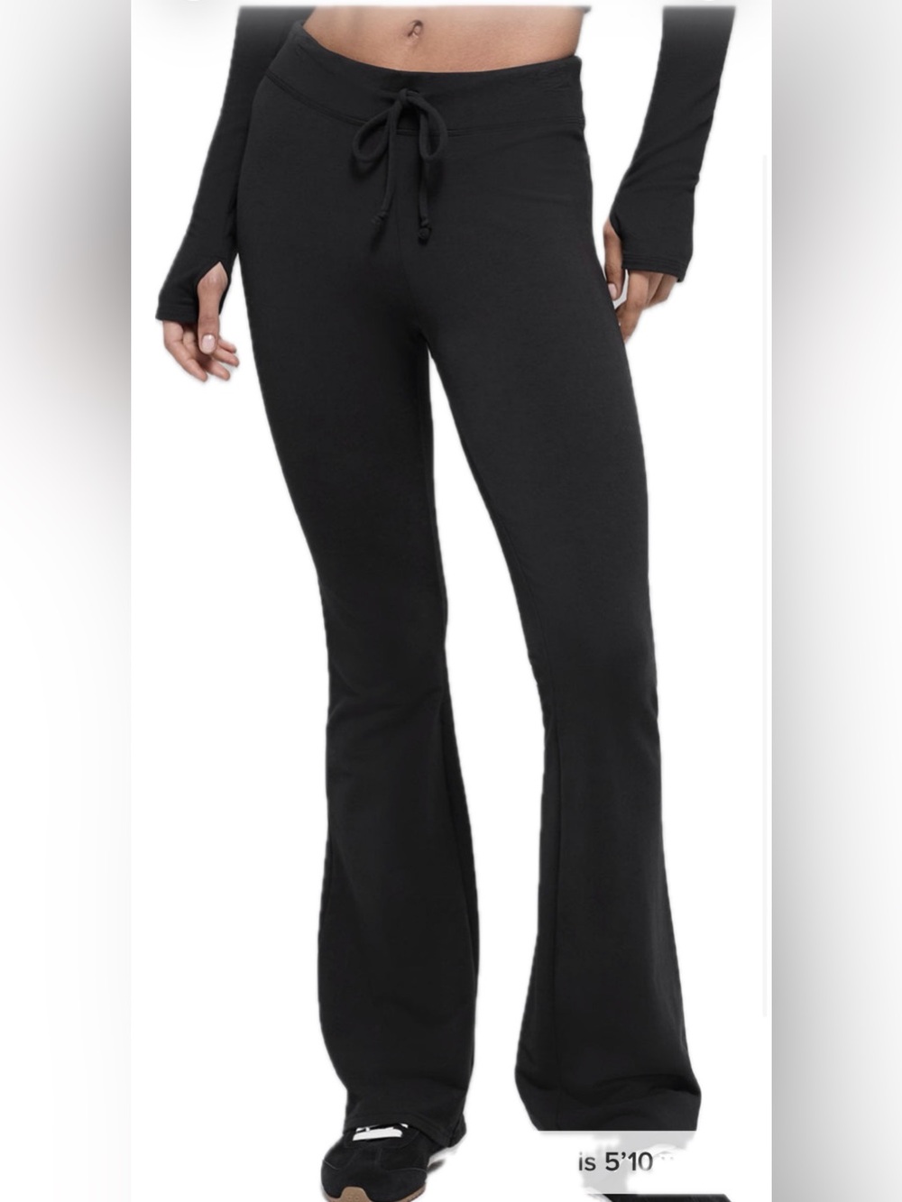 Alo Sway Bootcut Sweatpants Black Flared Leggings SZ. M EUC